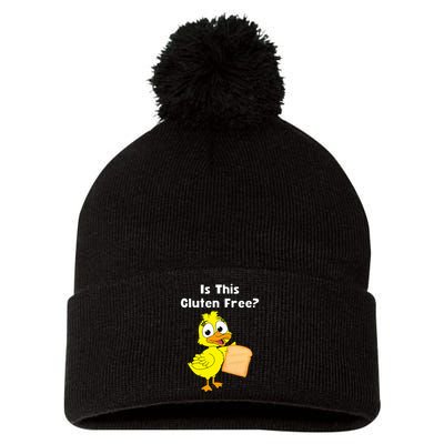 Funny Duck Is This Gluten Free Pom Pom 12in Knit Beanie