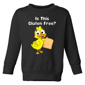 Funny Duck Is This Gluten Free Toddler Sweatshirt