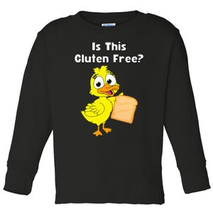 Funny Duck Is This Gluten Free Toddler Long Sleeve Shirt