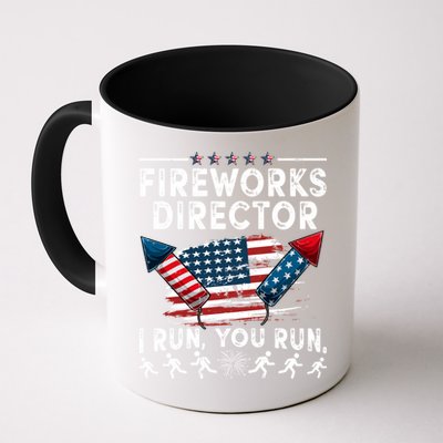 Fireworks Director I Run You Run Flag Funny 4th Of July Mug