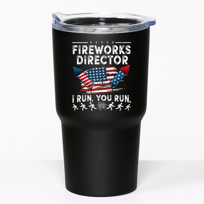 Fireworks Director I Run You Run Flag Funny 4th Of July Tumbler