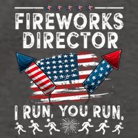 Fireworks Director I Run You Run Flag Funny 4th Of July Vector Backpack