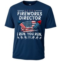 Fireworks Director I Run You Run Flag Funny 4th Of July Performance Shirt