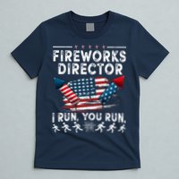 Fireworks Director I Run You Run Flag Funny 4th Of July T-Shirt