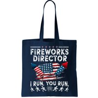 Fireworks Director I Run You Run Flag Funny 4th Of July Bag