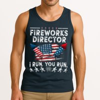 Fireworks Director I Run You Run Flag Funny 4th Of July Tank Top