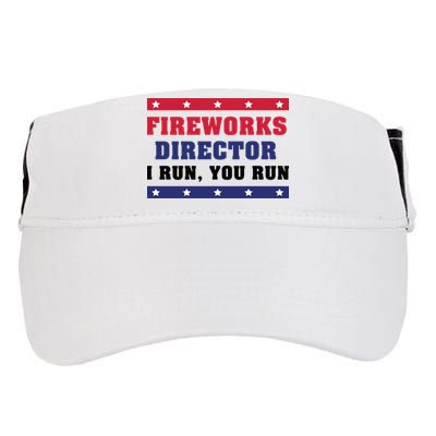 Fireworks Director I Run You Run | 4th Of July Adult Drive Performance Visor