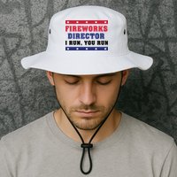 Fireworks Director I Run You Run | 4th Of July Bucket Hat