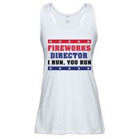 Fireworks Director I Run You Run | 4th Of July Ladies Essential Flowy Tank