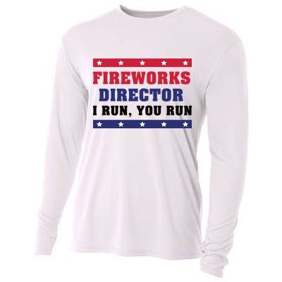 Fireworks Director I Run You Run | 4th Of July Cooling Performance Long Sleeve Crew