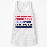 Fireworks Director I Run You Run | 4th Of July Womens Tank Top