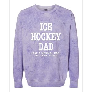 Father's Day Ice Hockey Dad Definition Funny Proud Sports Gift Colorblast Crewneck Sweatshirt