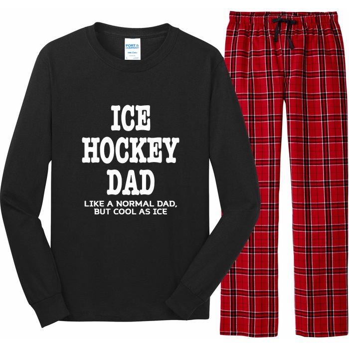 Father's Day Ice Hockey Dad Definition Funny Proud Sports Gift Long Sleeve Pajama Set