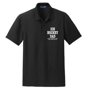 Father's Day Ice Hockey Dad Definition Funny Proud Sports Gift Dry Zone Grid Polo