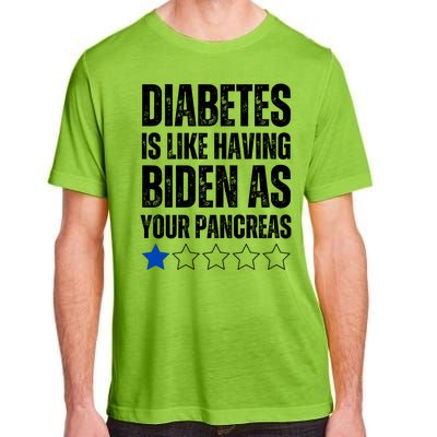 Funny Diabetes Is Like Having Biden As Your Pancreas Adult ChromaSoft Performance T-Shirt