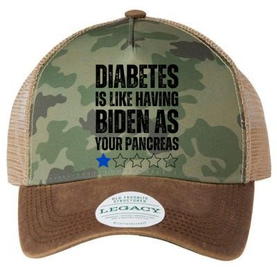 Funny Diabetes Is Like Having Biden As Your Pancreas Legacy Tie Dye Trucker Hat