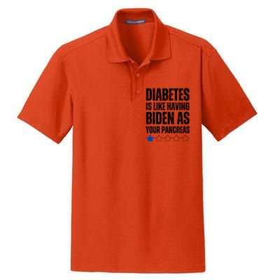 Funny Diabetes Is Like Having Biden As Your Pancreas Dry Zone Grid Polo