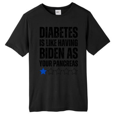 Funny Diabetes Is Like Having Biden As Your Pancreas Tall Fusion ChromaSoft Performance T-Shirt