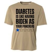 Funny Diabetes Is Like Having Biden As Your Pancreas Cooling Performance Crew T-Shirt