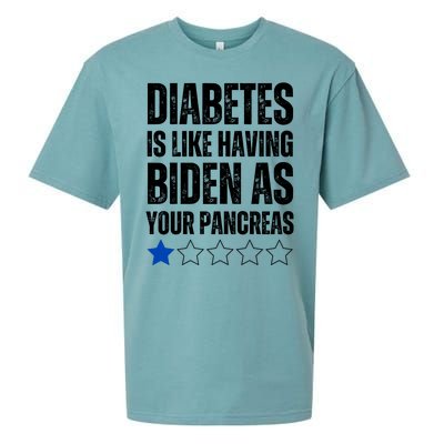 Funny Diabetes Is Like Having Biden As Your Pancreas Sueded Cloud Jersey T-Shirt