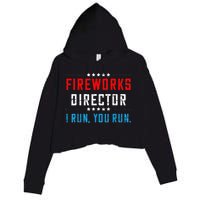 Fireworks Director If I Run You Run Crop Fleece Hoodie