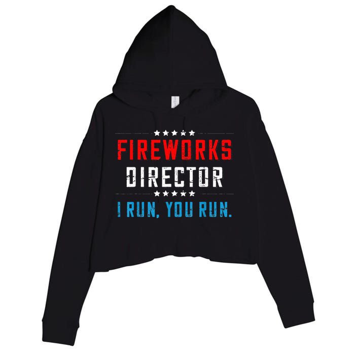 Fireworks Director If I Run You Run Crop Fleece Hoodie