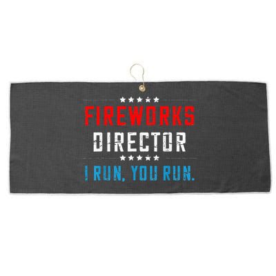 Fireworks Director If I Run You Run Large Microfiber Waffle Golf Towel