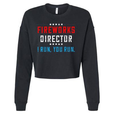 Fireworks Director If I Run You Run Cropped Pullover Crew