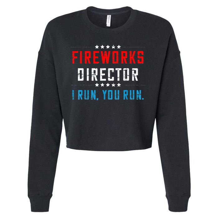 Fireworks Director If I Run You Run Cropped Pullover Crew