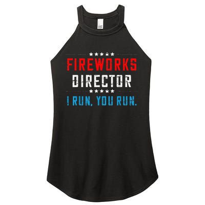 Fireworks Director If I Run You Run Women's Perfect Tri Rocker Tank