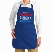 Fireworks Director If I Run You Run Apron