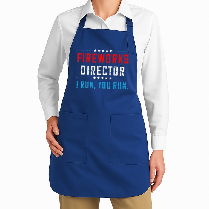 Fireworks Director If I Run You Run Apron