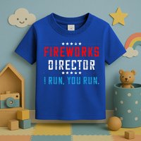 Fireworks Director If I Run You Run Toddler T-Shirt