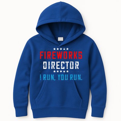 Fireworks Director If I Run You Run Kids Hoodie