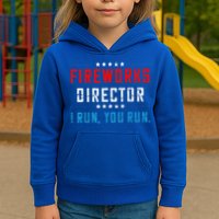 Fireworks Director If I Run You Run Kids Hoodie