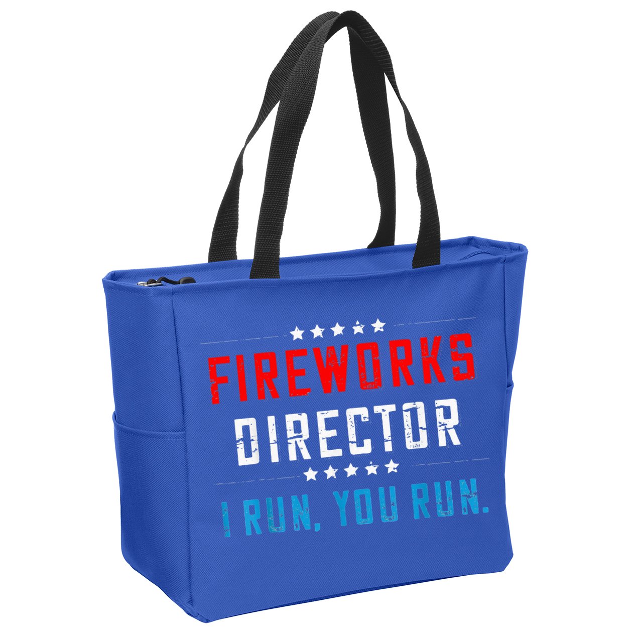 Fireworks Director If I Run You Run Zip Tote Bag