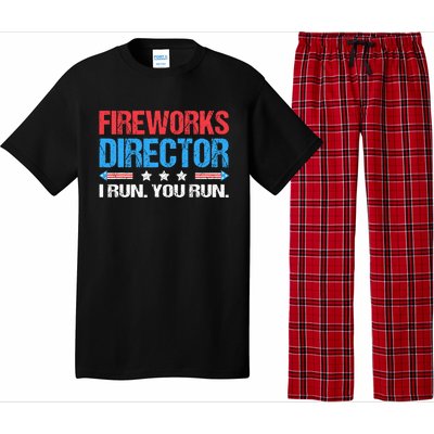 Fireworks Director I Run You Run Funny 4th Of July Pajama Set