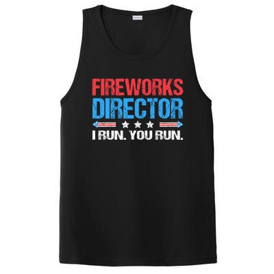 Fireworks Director I Run You Run Funny 4th Of July PosiCharge Competitor Tank