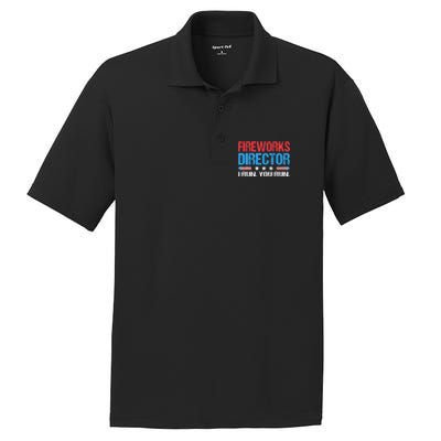 Fireworks Director I Run You Run Funny 4th Of July PosiCharge RacerMesh Polo