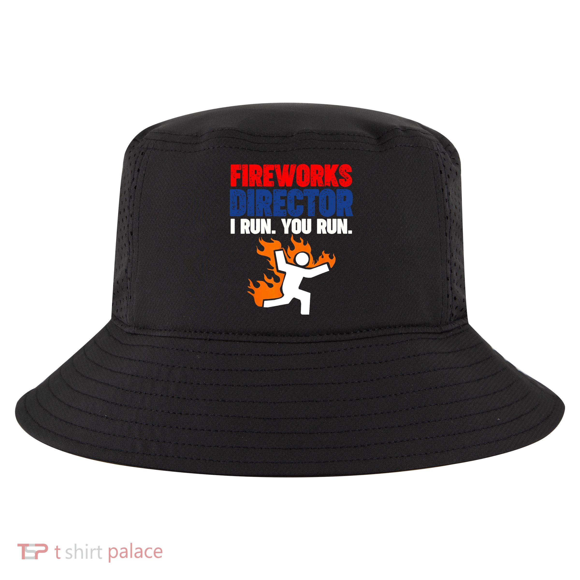 Fireworks Director I Run You Run Cool Comfort Performance Bucket Hat