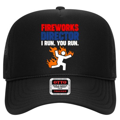 Fireworks Director I Run You Run Trucker Hat