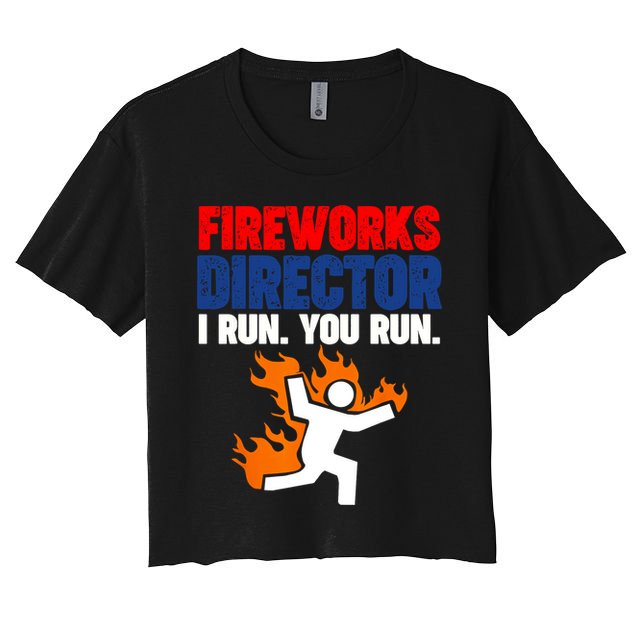 Fireworks Director I Run You Run Crop Top
