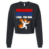 Fireworks Director I Run You Run Cropped Pullover Crew