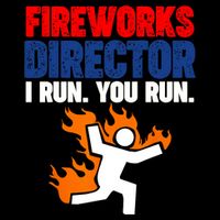 Fireworks Director I Run You Run Cropped Pullover Crew