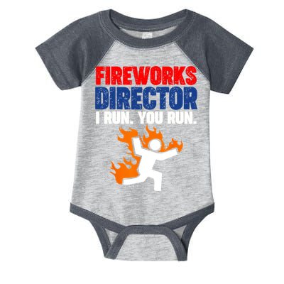 Fireworks Director I Run You Run Infant Baby Jersey Bodysuit