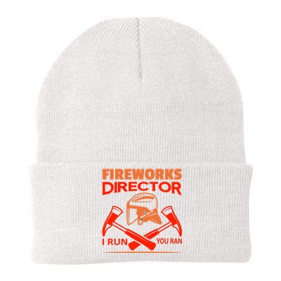 Fireworks Director I Run You Run Knit Cap Winter Beanie