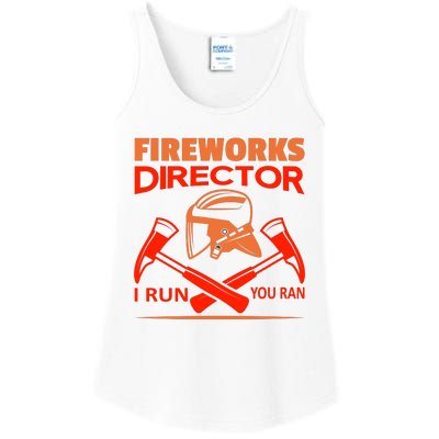 Fireworks Director I Run You Run Ladies Essential Tank