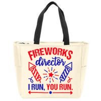 Fireworks Director I Run You Run 4th Of July Usa Zip Tote Bag