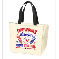 Fireworks Director I Run You Run 4th Of July Usa Zip Tote Bag
