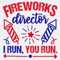 Fireworks Director I Run You Run 4th Of July Usa Garment-Dyed Sweatshirt